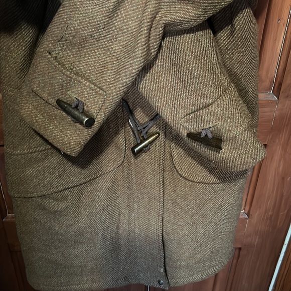 Wool Spiewak Duffle Coat with Toggles and Hood Tweed look - Picture 10 of 10